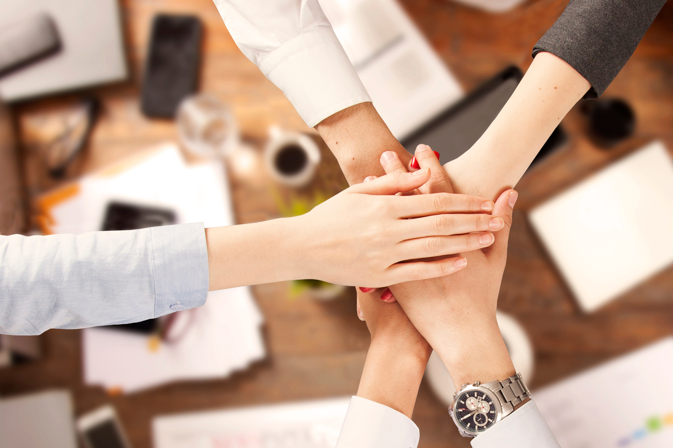 business meeting teamwork  at meeting table